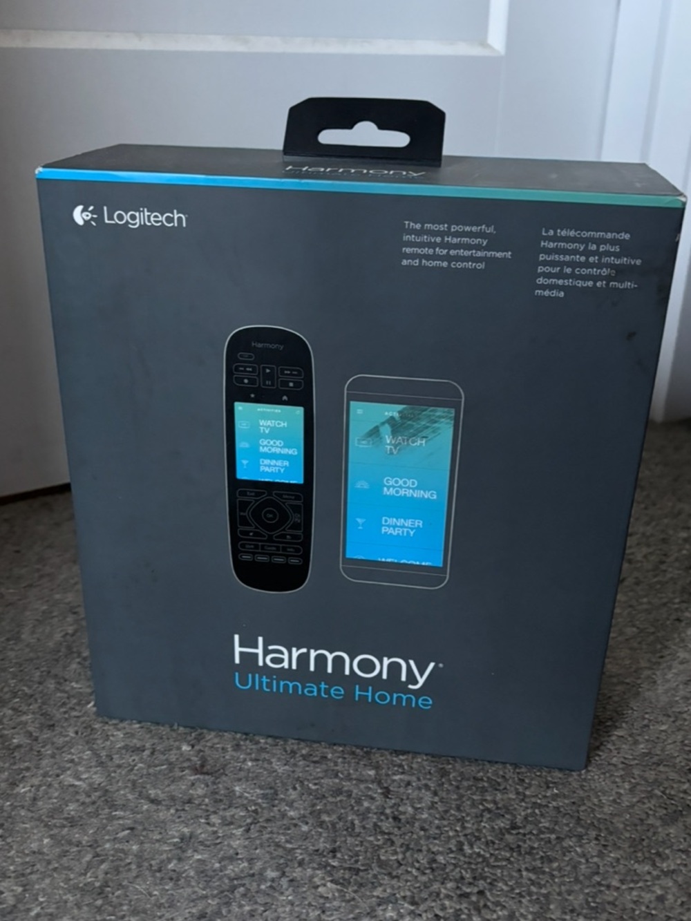 Logitech Harmony Ultimate Home Remote in Black with Teal Accents